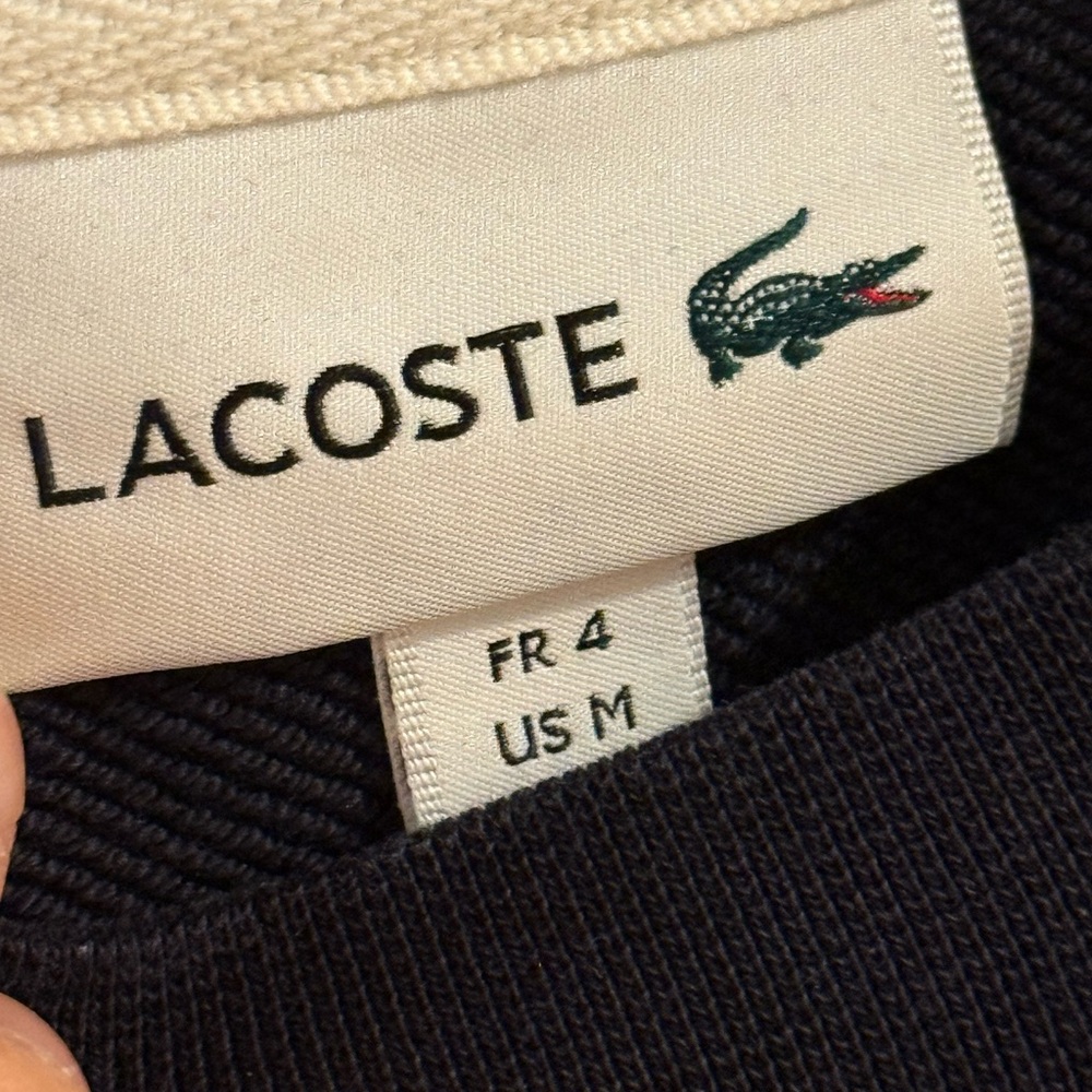LACOSTE crewneck sweater in navy - Picture 3 of 3